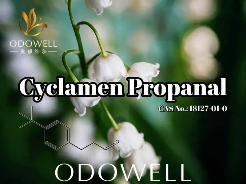 ​ODOWELL rekomenduoja Cyclamen Propanal naudoti šviežių gėlių ir muguet kvapams