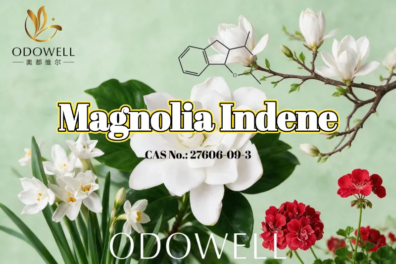ODOWELL rekomenduoja Magnolia Indene naudoti šviežių gėlių-žalių ir citrusinių kvepalų naudojimui